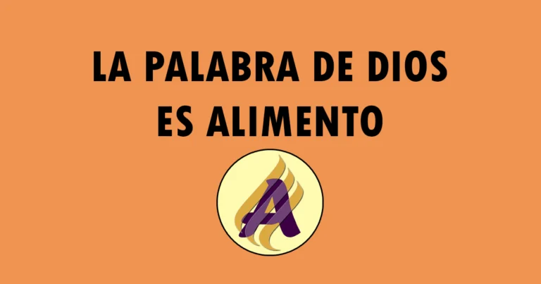 La palabra de Dios es alimento