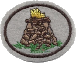 Insignia de la especialidad Abraham y arte con arena