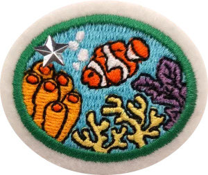Insignia de la especialidad Arrecifes de coral – Avanzado
