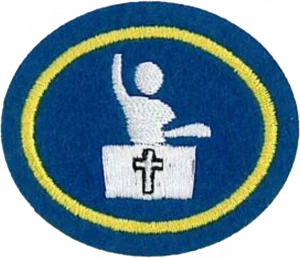 Insignia de la especialidad Arte cristiano de la predicación