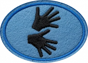 Insignia de la especialidad Auslan (Lenguaje de señas australiano)