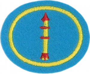 Insignia de la especialidad Cohetemodelismo