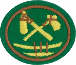 Insignia de la especialidad Construcción de canoas