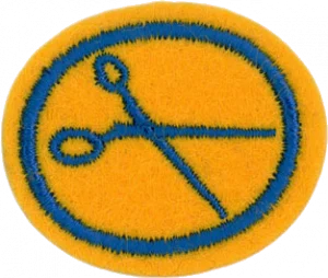 Insignia de la especialidad Corte y confección