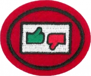 Insignia de la especialidad Crítica de medios visuales