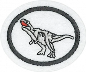 Insignia de la especialidad Dinosaurios
