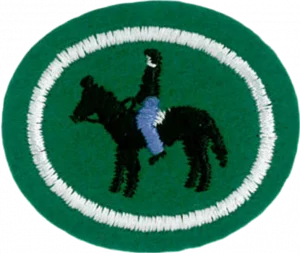 Insignia de la especialidad Equitación