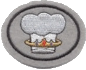 Insignia de la especialidad Ester y gourmet de cocina