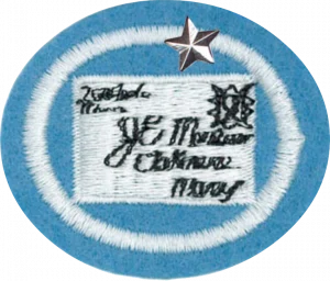Insignia de la especialidad Filatelia – Avanzado