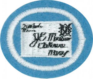 Insignia de la especialidad Filatelia