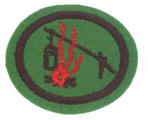 Insignia de la especialidad Fogatas y cocina al aire libre
