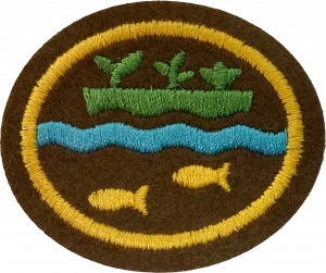 Insignia de la especialidad Hidroponía y acuaponía