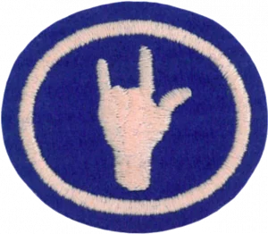 Insignia de la especialidad Lenguaje de signos