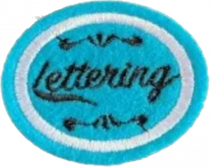 Insignia de la especialidad Lettering