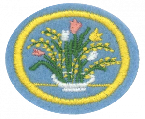 Insignia de la especialidad Ornamentación floral