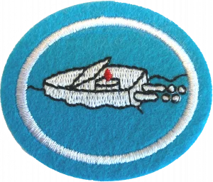 Insignia de la especialidad Regata de botes de juguete
