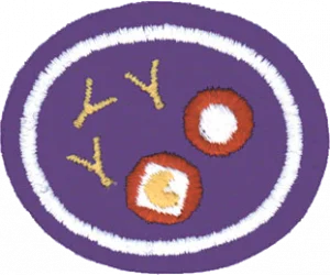 Insignia de la especialidad Sangre y defensas del cuerpo