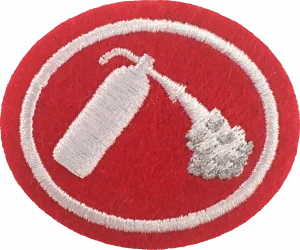 Insignia de la especialidad Seguridad ante incendios