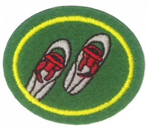 Insignia de la especialidad Senderismo con raquetas de nieve (Asociación General)