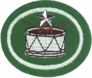 Insignia de la especialidad Tamboreo y percusión – Avanzado