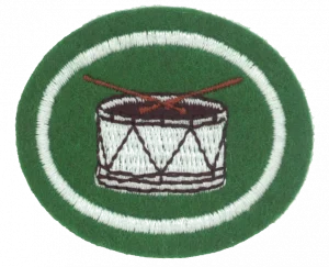 Insignia de la especialidad Tamboreo y percusión