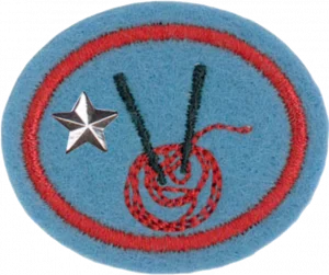Insignia de la especialidad Tejer – Avanzado