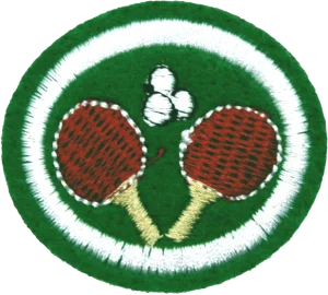 Insignia de la especialidad Tenis de mesa