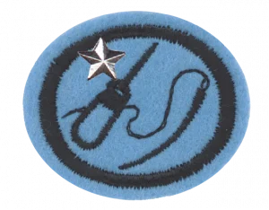 Insignia de la especialidad Trabajos en cuero – Avanzado