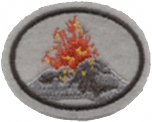 Insignia de la especialidad Volcanes (Asociación de Florida)